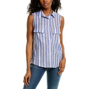 Tags Womens  Stripe Sleeveless Top
